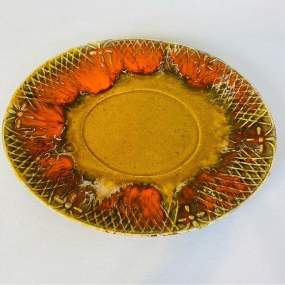 Marcia Of California Pottery Oval Serving Plater 14” x 11” - Picture 2 of 4
